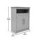 Flash Furniture Vega Cabinet Organizer w/Two Magnetic Close Doors, In-Cabinet Adjust Shlf, and Upper Opn Shelf, Gry FS-VEGA-BATH-4-GY-GG - alternate 2